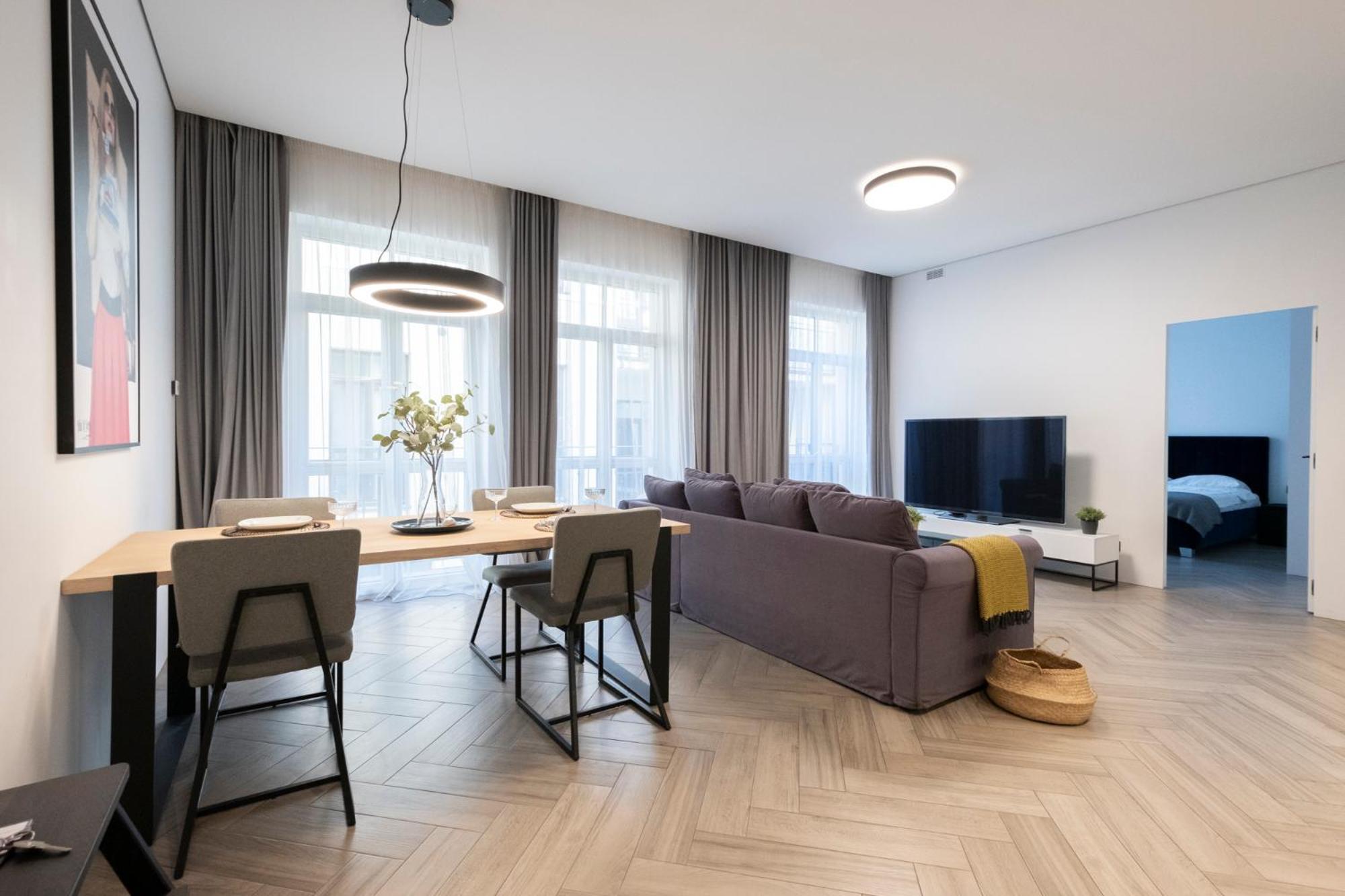 Cohost I Oldtown 60M2 Apt W-Garage Parking, Balcony & Self Check-In VNO Exteriér fotografie